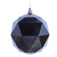 thumbnail image 1 of 8 in. Pewter Shiny Geometric Christmas Ornament Ball, 1 of 1
