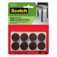 thumbnail image 1 of Scotch™ Round Felt Pads SP822-NA, Brown, 1 in (2.54 cm), 32/Pack, 1 of 6