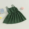 thumbnail image 3 of Robe de Princesse pour Petite Fille, Imprimé à Rayures et Pois, Robe Sans Manches, Robe Trapèze Décontractée pour Fête à la Plage, Vêtements Mignons 4-5 Ans, 3 of 8