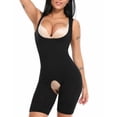 thumbnail image 3 of Corset Body Shaper Waist Trainer Shape-wear Butt Lifter Chest Full Slip Strappy-Backed,(gray+black),2 pair,2XL, 3 of 7