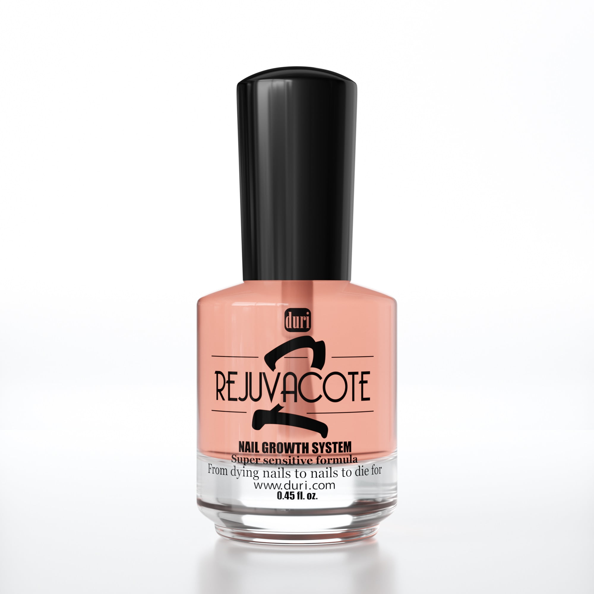 Duri Rejuvacote 2 Nail Strengthener, Nail Growth Base & Top Coat, Drop'n Go Polish Drying Drops, 0.45 Fl.oz.