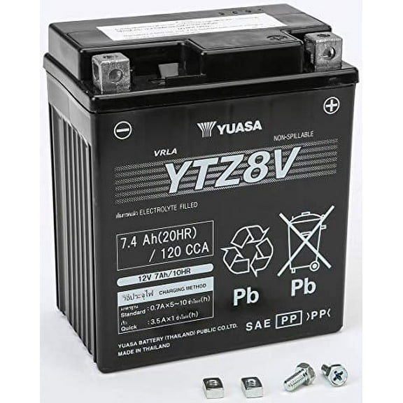 Yuasa YUAM728ZV YTZ8V Factory Activated YTZ High Performance AGM Battery