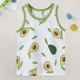 thumbnail image 2 of NIEWTR Tank Tops for Boys Casual Sleeveless Shirt Cute Print Summer Undershirts Clothes Crew Neck Tanks Kids for Toddler Boys and Girls(A-Green,18-24 Months), 2 of 5