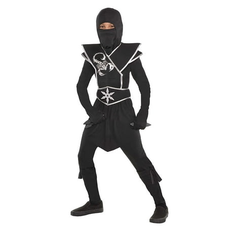 Ninja Costume for Halloween Party, School Acting, Costume Party, Play Game of Karate, Dia Brujas for Kids Size L (1