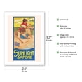 thumbnail image 2 of Sunlight Soap (Sapone) - Vintage Advertising Poster by Leopoldo Metlicovitz c.1914 - Fine Art Matte Paper Print (Unframed) 24x32in, 2 of 4
