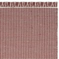 thumbnail image 5 of SAFAVIEH Montauk Patton Geometric Cotton Area Rug, Ivory/Red, 6' x 6' Square, 5 of 6