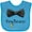 Turquoise, variant on Inktastic Ring Bearer- Black Bow Tie Boys Baby Bib