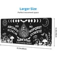 thumbnail image 5 of Black and White Mushroom Goth Ouija Boards Mouse Pad XL Extended Desk Mat, Non Slip Rubber Base Stitched Edge Gaming Pc Desktop Large Mice Pad,31.5 x 11.8 Inch, 5 of 5
