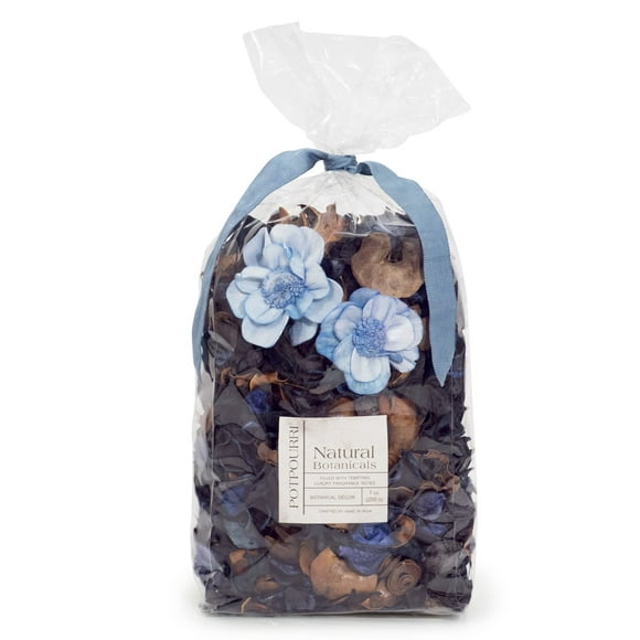 Naturally Potpourri Bag Home D cor | Floral Petals Vase & Bowl Filler Decoration (Blue)