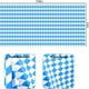 thumbnail image 3 of Mantel Desechable de Plástico Pe Azul de 137 X 274 Cm | Mantel a Cuadros Azules para Fiestas de Cerveza | Decoración Impermeable y Antimanchas para Oktoberfest | Artículos para Picnics, Barbacoas y F, 3 of 4
