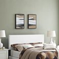 thumbnail image 2 of Modern Contemporary Urban Design Bedroom King Size Headboard, White, Faux Leather Wood, 2 of 4