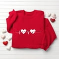 thumbnail image 5 of qucoqpe Sweatshirt for Women, Valentines Day Sweatshirt for Women, Cozy Letter Print Crewneck Pullover Long Sleeve Shirts Top, 5 of 6