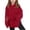 00#-Red1080, variant on Hienoo Girls Oversized Hoodie with Thumb Holes Side Slit Pullover Hooded Sweatshirt, Black