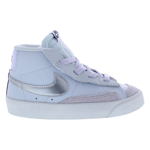 Nike Blazer Mid '77 Infant/Toddler Shoes Size 7, Color: Pure Platinum/Metallic Silver