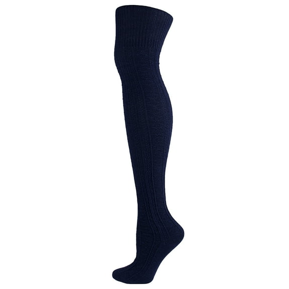Socks for Women Adult Knitting Solid Knee-High Socks Cotton Fashion Long Stockings Socks