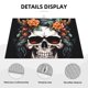 thumbnail image 3 of Fotbe Flower Horn Skull Alfombrilla de Secado para Cocina con Estampado, 18x24 Pulgadas, 3 of 7