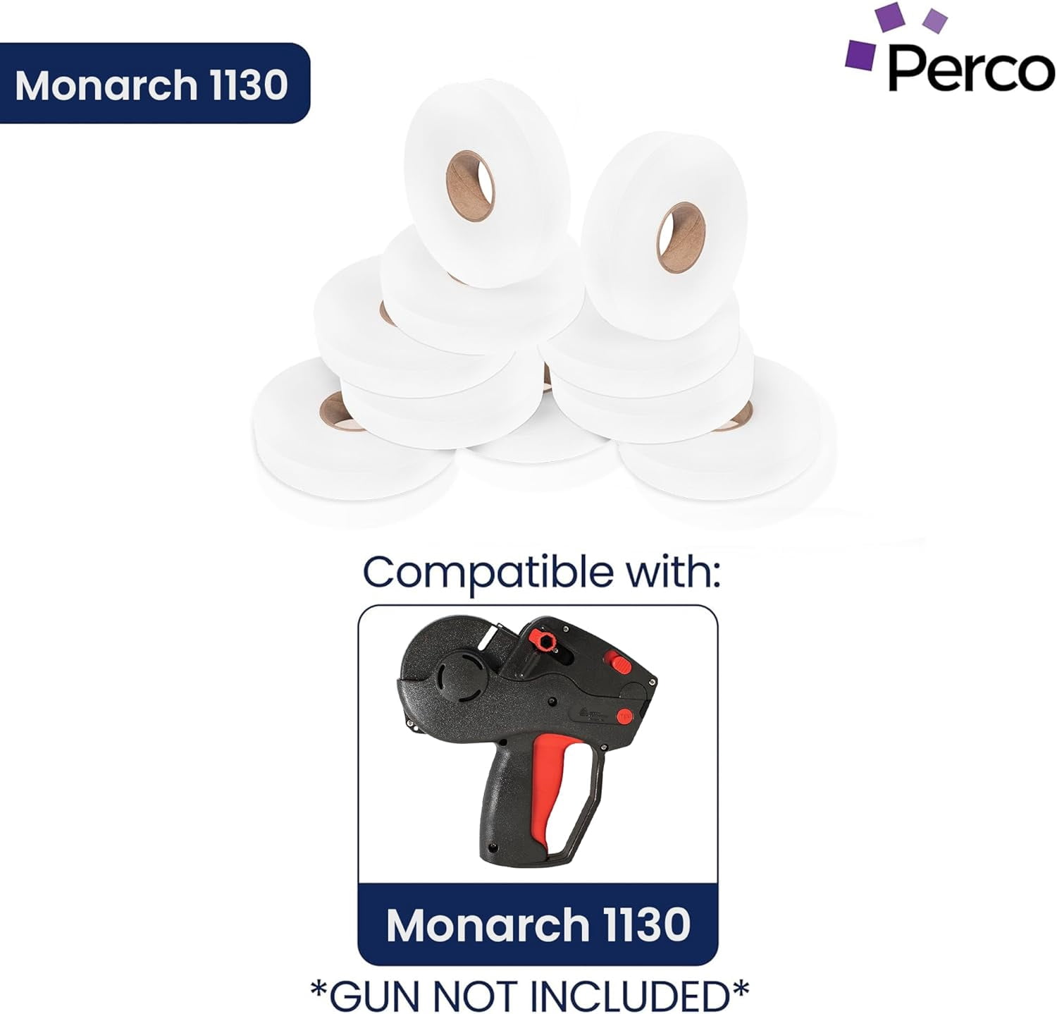 Pricing Labels for Monarch 1130 White - 25,000 labels w/ 10 Rolls Value Pack, 1 Sleeve - Made in USA