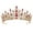 Gold+Red, variant on Yoyauz Women's Gemstone Crowns and Crowns, Crystal Queen Crowns, Silver Wedding Crowns for Bridals, Metal Birthday Barmitzor Tiaras