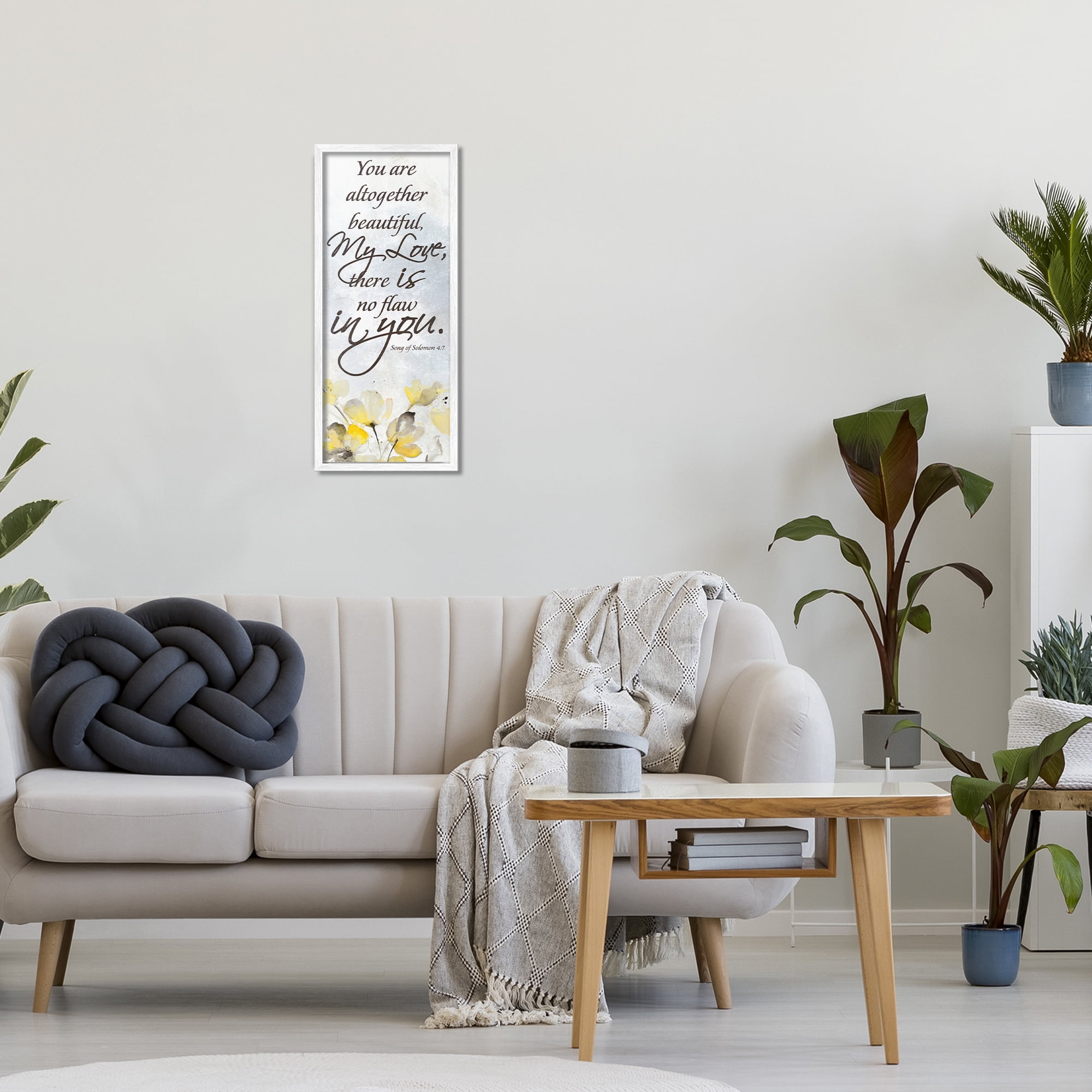 Stupell Industries There Is No Flaw In You White Framed Giclee Art, design by Lanie Loreth