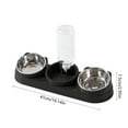 thumbnail image 3 of OEFNTAC Home and Kitchen 2-in-1 Cat Dog Bowl Water Feeder Elevated Tilted Stainless Steel Removable Pet Feeding Bowl for Cats Dogs, 3 of 6