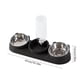 thumbnail image 3 of Comedero para Gatos y Perros Dos En Uno | Plástico Negro | Protección de Cuello Inclinada a 15° | Material Seguro para Alimentos | 300 G | Incluye 2 Comederos para Gatos y 1 Botella, 3 of 6