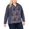 thumbnail image 3 of Style & Co. Sweat à Capuche Femme Asymétrique, Bleu, Grande Taille, 0X, 3 of 5