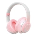 thumbnail image 4 of Auriculares Bluetooth con cancelación de ruido y graves potentes, plegables, con degradado de color y luz, para teléfono y portátil, color rosa, 4 of 13