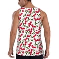 thumbnail image 3 of Gaeub Cherry_1 Men's Athletic Tank Top, Workout Sleeveless Shirts, Running Tank Tops for Gym, Running, Training - Large, 3 of 9
