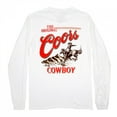 thumbnail image 3 of Coors The Original Cowboy Men's White Long Sleeve Shirt-3XLarge, 3 of 3