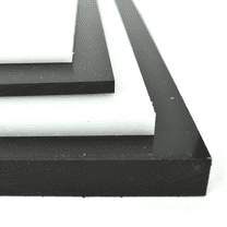 Black Polypropylene Copolymer (PPC) Plastic Sheet 1/4" x 12" x 24"