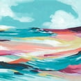thumbnail image 3 of Vess, June Erica 20x20 Black Modern Framed Museum Art Print Titled - Chromatic Coast II, 3 of 5