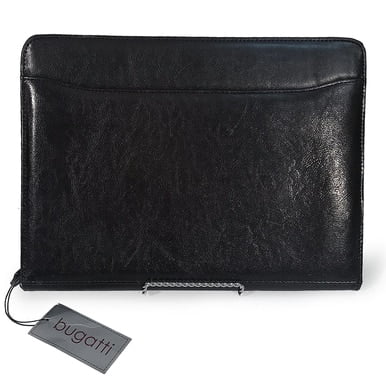 Bugatti Simulated Leather Zippered Padfolio
