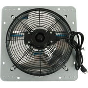 SHZAITOR 1800 CFM 60W 120V Aluminum Shutter Exhaust Ventilation Fan High Speed for Attic - Silver