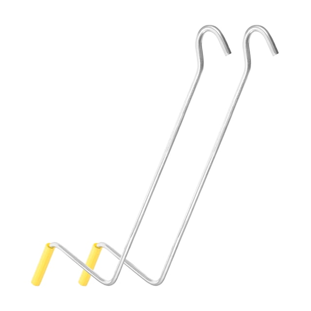 OFFIGAM 2Pcs Plated Silver Jack Handle Replacement for Car Durable Trailer Jack Crank Handle Automotive Accessories