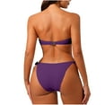 thumbnail image 5 of Strapless Bathing Suits for Women 2-Piece High Supportive Wire-Free Tube Top High Cut Briefs, 5 of 5