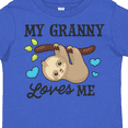 thumbnail image 4 of Inktastic My Granny Loves Me with Sloth and Hearts Boys or Girls Toddler T-Shirt, 4 of 5