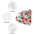 thumbnail image 3 of Disketp Strawberries Winter Beanie for Men Women Beanie Knit Hat Cuffed Cap Beanie Knit Chunky Snow Cap, 3 of 6