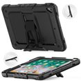 thumbnail image 2 of FJLBDE Case for iPad 6th / 5th Gen (2018 2017) / iPad Air 2 / iPad Pro 9.7 inch, Rugged Shockproof Tablet Cases Cover with Kickstand Shoulder Strap, Black, 2 of 7