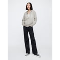 thumbnail image 2 of Sudadera con Capucha para Mujer GAP con Cierre Completo Gris Blanco XXL, 2 of 4
