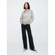 thumbnail image 2 of Sudadera con Capucha para Mujer GAP con Cierre Completo Gris Blanco XXL, 2 of 4
