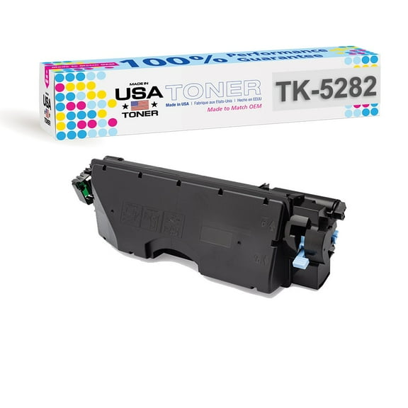 MADE IN USA TONER Compatible Replacement for Kyocera ECOSYS M6235cidn P6635cidn, P6235cdn, TK-5282 TK-5282K Black