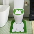 thumbnail image 7 of RUISINERY Easters Rabbits Toilet Lid Tanks Covers Soft Plushes Seats Cushion for Hotel Restaurant Dormitory Apartment Bathroom Dec, 7 of 7