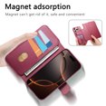 thumbnail image 6 of Allytechgroup for iPhone 13 Pro Case, 2-in-1 Wallet Phone Cover with Detachable PU Leather Card Holder, Magnetic MagSafe-Compatible RFID Blocking Protective Case & Wristband, Red, 6 of 14