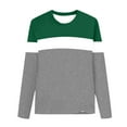 thumbnail image 4 of KyCheLot Boys Long Sleeve Tshirts Comfort Casual Color Block Crewneck Loose Lightweight Tees for School Daily 3-14 Years, 4 of 7