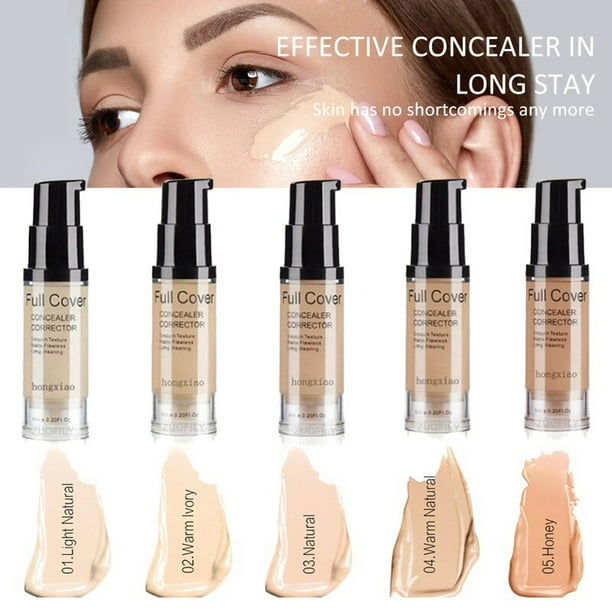 5 Colors Matte Hydrating Liquid Foundation Long-lasting Oil Control Concealer Full Coverage Primer Cream Beauty Makeup Cosmetics01 He Qiyong unisex