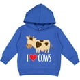 thumbnail image 2 of Inktastic I Love Cows Dairy Farmer Toddler Hoodie, 2 of 4