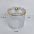 thumbnail image 7 of Makeup Cotton Swab Ball Holder Jar Qtip Holder Dispenser for Desktop Vanity White, 7 of 7
