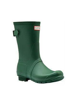 Olive green short hunter boots online