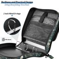 thumbnail image 4 of FORMRS Zipper Binder with Shoulder Strap 2-inch Ring 500 Sheet Capacity File Bag, Floral Forest Scene, 4 of 5