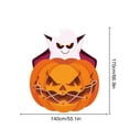 thumbnail image 3 of Halloween Decorations Outdoor, Halloween Yard Decorations Outdoor, Ghost Decorations Outdoor, Halloween Pumpkin Decorations, 1 Piece 67X55 in Funny Cartoon Skeleton Dinosaur Ghost, 3 of 8